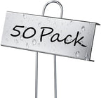50 Pack Metal Plant Labels for Outdoor Garden Waterproof Plant Markers, Labels Garden Markers for Seedlings Herbs Vegetable Greenhouse Gifts, with Pen by cureder