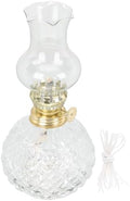 DIY Oil Light Vintage Kerosene Lamp with Glass Cover and Wick by ABOOFAN