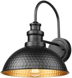 Outdoor Farmhouse Barn Lights, Weather Resistant Outdoor Wall Sconce, Exterior Wall Lights, Front Door Mounted Lighting Fixture,Outside Lighting for Porch,Garage,Patio, Fit E26 Socket (Black, 1 Pack) by CASIA