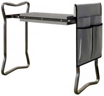 2 In 1 Foldable Garden Kneeler And Seat, Heavy Duty Steel Gardening Stool With Thick Eva Cushion & Detachable 4-pocket Tool Storage Bag, Portable Outdoor Gardening Chairs For Yard Patio Lawn Courtyard - Image 3