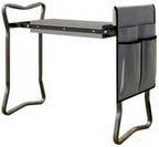 Foldable Garden Kneeler Seat 2-in-1 Heavy Duty with Tool Pouch Gray - Image 3