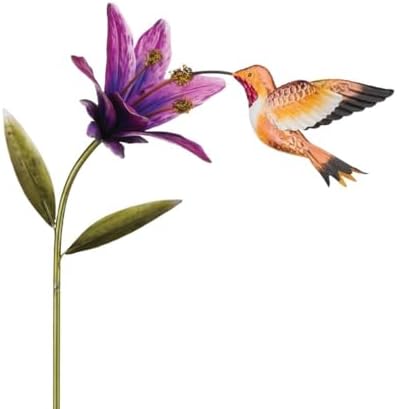 Regal Art & Gift Flower Garden Stake, Handcrafted Metal Yard Art Decor by REGALARTGIFT