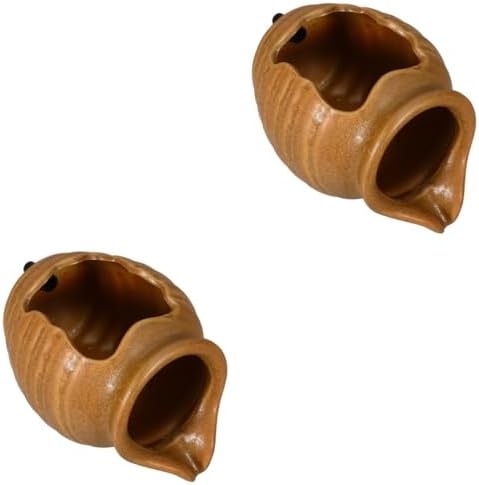Levemolo 2pcs Ceramic Jar Fountain Decor for Backyard Aesthetic Decor Water Flow by levemolo