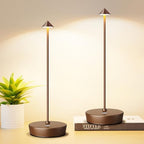 2P Cordless Rechargeable Led Table Lamp Battery Operated Light Coffee by Tpczqj