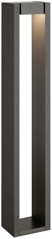 Kichler 12 Volt 2700K LED 25.4" Aimed Bollard in Textured Architectural Bronze, for Walkways, Sidewalks, Driveways, Patios, (4.6" x 3.4" x 25.4"), 16263AZT27 by KichlerLighting