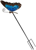 Metal Solar Garden Light Colorful Butterfly, Blue by Unknown