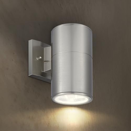 ASD 1 Light Cylinder Outdoor Sconce Lights, Steel 60W E26 ETL by ASDLightingCorporation