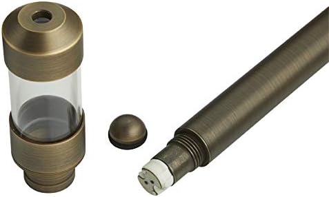 VOLT Max Spread 12V Brass Mini Path Light (15" Tall, 9" Shade), Bronze - Image 4