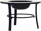 Mosaic Fire Pit Green 26.8 Inch Ceramic - Image 4