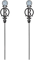 Touch of Class Pathways Driveway Marker Stake, Monogram, Black, Set of 2 by TouchofClass