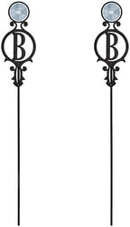 Touch of Class Pathways Driveway Marker Stake, Monogram, Black, Set of 2 by TouchofClass