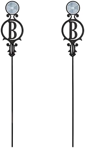 Touch of Class Pathways Driveway Marker Stake, Monogram, Black, Set of 2 by TouchofClass