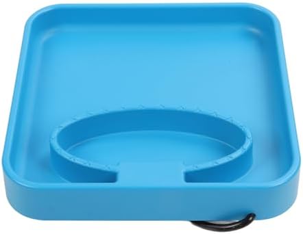 75W Heated Bird Bath Heater, Electric Deicer Deck Mount with 3.9in Clamp, Plastic Stainless Steel Warmer, Ideal for Outdoor Winter Use, 10.6x10.6x3in (Water and Food Tray 2 in 1) - Image 4
