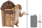 Design Toscano QM2673800 Garden Greetings Squirrel Welcome Tree House Door Sculpture,Full Color - Image 6