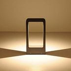 Modern Outdoor Bollard Light, Minimalist Rectangular LED Pathway Lamp, Waterproof IP65 Garden Landscape Pedestal Lighting for Driveway Walkway Yard - Image 3