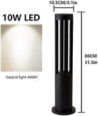 Modern LED Lawn Lamp Waterproof IP55 Outside Post Bollard Light Fixture External Villa Parks Courtyard Patio Walkway Pathway Column Light Garden Landscape Lighting - Image 2