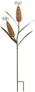 E-view Metal Corn Garden Stakes Outdoor Decor Metal Yard Art Lawn Harvest Thanksgiving Decoration Yard Décor 2 Corn by WonderfulDecorationforGardenPatioHome