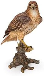 HI-LINE Wild Hawk Standing on Branch Garden Statue - Image 3