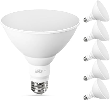 GvvooHome Outdoor Flood Light Bulbs, 100W Equivalent, 5000K Daylight White by GvvooHome