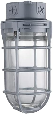 Lithonia Lighting Incandescent Vapor Tight Jelly Jar Light 150W 120V Grey by AcuityBrands