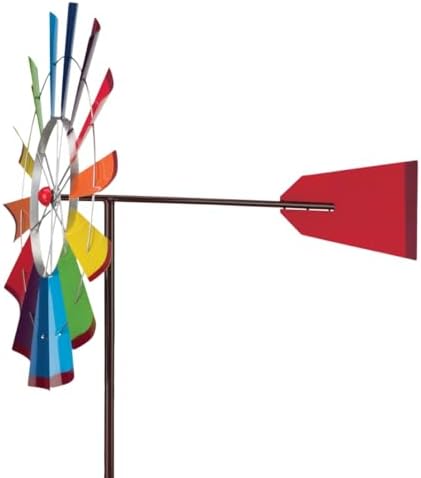 Regal Art & Gift Wind Spinner, Outdoor Metal Kinetic Yard Art with Stake - Image 6