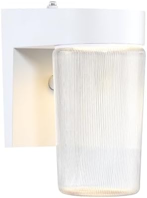 LIT-PaTH Outdoor Wall Light Fixture, Aluminum, LED 3000K, White, 1 Pack by LIT-PaTH