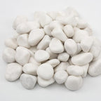 10lbs White River Rocks, Polished Pebbles for Plants, Garden, 1-2 Inch Decorative Stones, Ideal for Fish Tanks, Vases, Crafting, and Landscaping (Weight : 10 LB, Pure White) - Image 2
