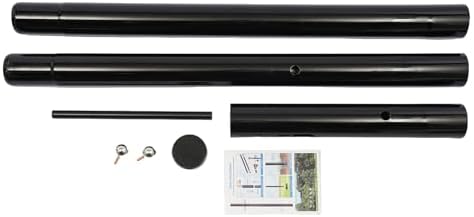Outdoor Lamp Post,8.25FT Galvanized Steel Light Post,Street Light Pole - Image 3