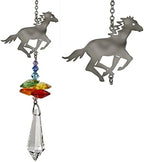 Woodstock Chimes, Sun Catcher Crystal Fantasy, 4.5” Horse Crystal Suncatcher for Outdoor, Patio, Home or Garden Décor, Equestrian Rainbow Makers Collection (CFHO) - Image 3