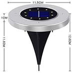 Solar Ground Lights Ip65 10 Lamp Beads Solar Garden Lights Outdoor Led Disk Lights Waterproof In-Ground Outdoor Landscape Lighting for Lawn Patio Pathway Yard Deck Walkway Flood Light,White Ligh - Image 7