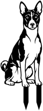 Dog Metal Garden Stake - Weatherproof Dog Silhouette Yard Art, Decorative Outdoor Sign for Lawn & Patio, Heartfelt Gift for Rough Collie Lovers(Sit,10") by Unknown