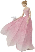 Guichifun Pink Leaf Angel Girls Fairy Statue, 8.5 x 5.25 x 12 Inch by Guichifun