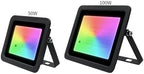 Outdoor Floodlight, RGB Flood Light 100W 50W 30W 20W Reflector IP68 Waterproof LED Spotlight Projector Lamp Outdoor Garden Lighting,for Garage Stadium(20W) - Image 3