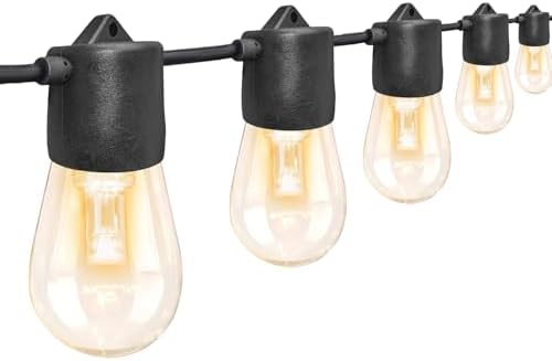 GANA 12V Low Voltage & Safe LED Outdoor String Lights,96FT 30 Shatterproof Bulbs, 2200K Warm White Pergola Lights for Your House's, Garden, Fence, Porch,Balcony,and Bistro（96FT） by GANA