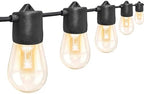 GANA 12V Low Voltage & Safe LED Outdoor String Lights,96FT 30 Shatterproof Bulbs, 2200K Warm White Pergola Lights for Your House's, Garden, Fence, Porch,Balcony,and Bistro（96FT） by GANA