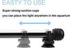 LED Aquarium Light, 2 Pack 15 inches Fish Tank Light RGB Color Underwater Light Submersible Crystal Glass Lights, 42 LED Beads, Brightness Adjustable Memory Function, LED Light bar Stick - Image 5