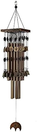 Wind Chimes Outdoor Indoor Metal Tube Wind Chime with Copper Bell Large Windchimes for Patio Garden Terrace terraces (Color : Bronze) (Red Copper) - Image 3