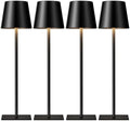 Kakanuo Black Cordless Rechargeable Table Lamps Set of 4 by KakanuoLightings