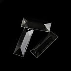 Chandelier Crystal Prisms Pendants 22X63mm 22x76mm Clear Crystal Chandelier Pendants Drops Optical Glass Prism Chandelier Crystal Prisms Pendants (Color : One Hole, Size : 22x63mm 30pcs) - Image 4