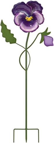 Sunset Vista Designs Field of Flowers Garden Stakes Plant Pick, Purple Pansy, 50-Inch by Unknown