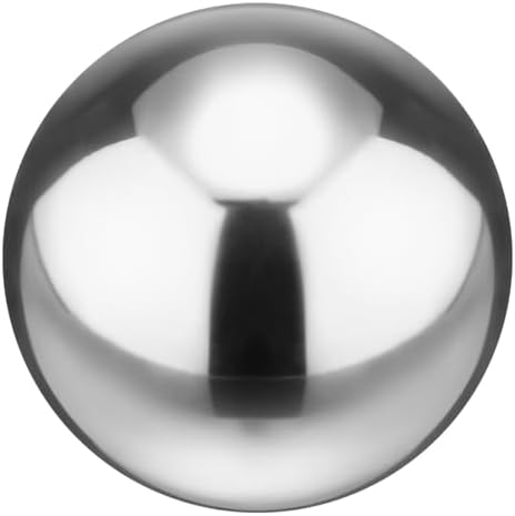 M METERXITY 1-Pack Garden Gazing Globes Ball 12 Inch 201 Stainless Steel Hollow Mirror Reflective Floating Ball for Garden/Pond/Home/Yard Outdoor Decoration [Silver] by MMETERXITY