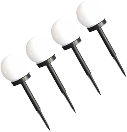 4 Pack Solar Garden Lights Outdoor, Waterproof Bubble Ball Pathway Lamps by OHPHCALL