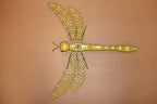 1 - Large Dragonfly Metal Wall Art, Antique Brown Finish, 21" x 22.5", Indoor Outdoor Yard Decor with Mounting Bracket, GS-106 - Image 7
