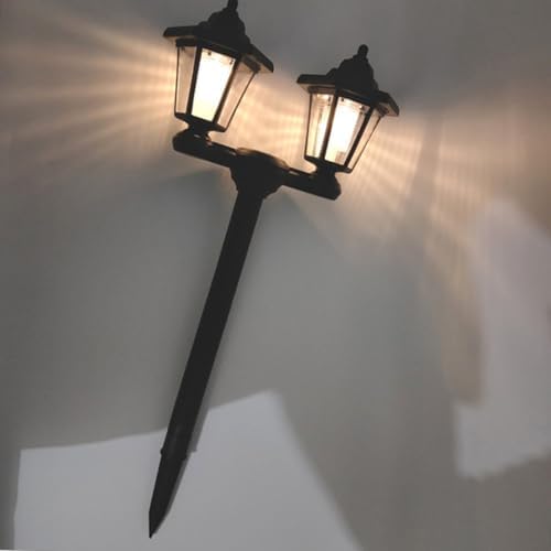 Unomor Solar Garden Light Dual-Head Hexagonal Lawn Ground Plug Lamp Waterproof Solar Stick Light for Outdoor Pathway and Yard Decoration - Image 3