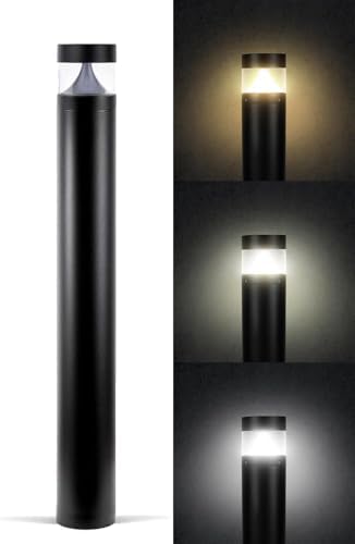 Bollard Light 39", 120-277V, 10W, 3CCT 3000-5000 Kelvin, Flat by LightingLabs