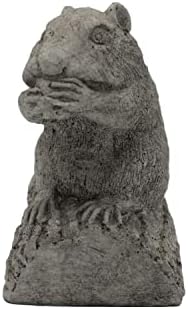 Solid Rock Stoneworks Chipmunk Stone Statue 5in Tall Pre Aged Color - Image 3