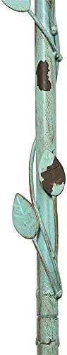 Bird Houses for Outside with Pole Metal Birdhouse Stakes Decorative Outdoor, Reclaimed Faucet Accent (Teal, 52") - Image 4
