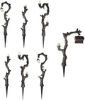 Lulu Decor, Cast Iron Fairy Lamps Garden Decor Fairy Garden Accessories (Set of 7) by LuluDecor