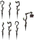 Lulu Decor, Cast Iron Fairy Lamps Garden Decor Fairy Garden Accessories (Set of 7) by LuluDecor