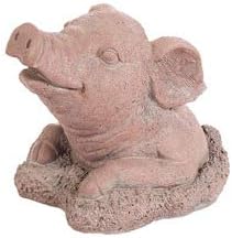 Solid Rock Stoneworks Hog Heaven Pig- 8in Tall- Brick by SolidRockStoneworksLLC